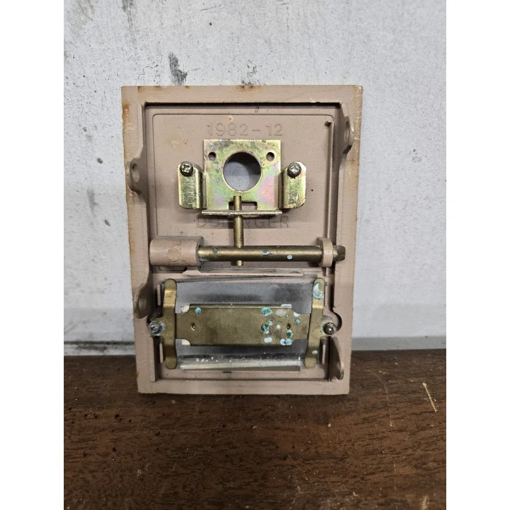 Vintage Post Office PO Box Door Combination Lock #5254 Greek Key Parts/Decor